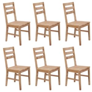 VidaXL Dining Chairs 6 pcs Solid Acacia Wood