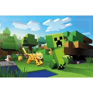 Poster Minecraft - Ocelot Chase, (91.5 x 61 cm)