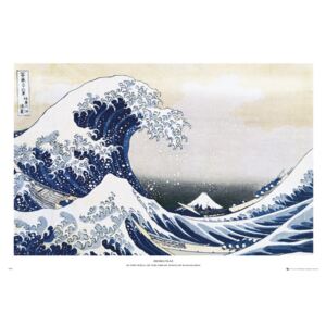 Poster Katsushika Hokusai - a great wave of kanagawa, (91.5 x 61 cm)