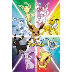 Poster Pokemon - Eevee Evolution, (61 x 91.5 cm)
