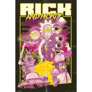 Poster Rick and Morty - Action Movie, (61 x 91.5 cm)