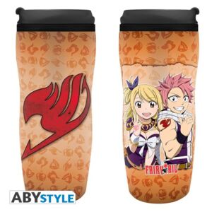 Travel mug Fairy Tail - Lucy, Natsu & Emblem