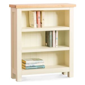 Farrow Cream Low Bookcase Oak Top | Roseland Furniture