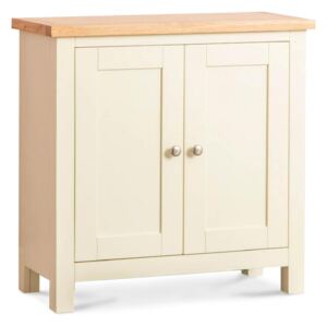 Farrow Cream Cupboard with Oak Top | Roseland Furniture