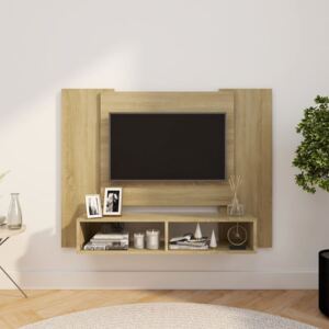 Wall TV Cabinet Sonoma Oak 120x23.5x90 cm Chipboard