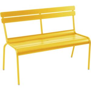 Luxembourg Bench with backrest by Fermob Yellow