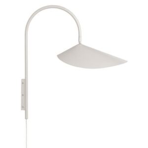 Arum Small Wall light with plug - / H 46 cm - Metal - Adjustable by Ferm Living White/Beige