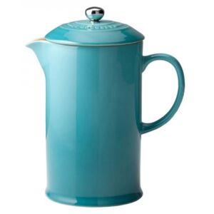 Le Creuset Stoneware Cafetiere With Metal Press Teal