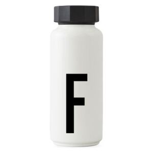 A-Z Insulated bottle - / 500 ml - Letter F by Design Letters White