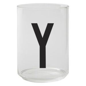 A-Z Glass - / Borosilicate glass - Letter Y by Design Letters Transparent