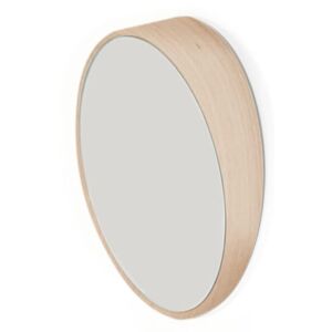 Odilon Small Mirror - Ø 25 cm by Hartô Natural wood