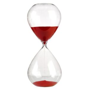 Ball Large Egg timer - / 2 hours - H 38 cm by Pols Potten Red/Transparent