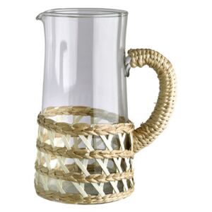 Reed Carafe - / Glass & Wicker by Pols Potten Beige/Transparent/Natural wood