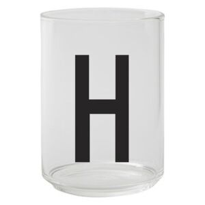 A-Z Glass - / Borosilicate glass - Letter H by Design Letters Transparent