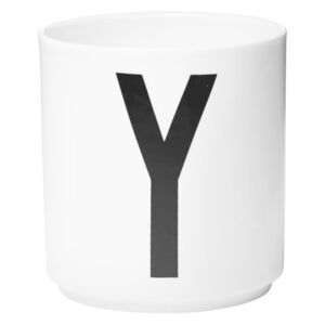 A-Z Mug - Porcelain - Y by Design Letters White
