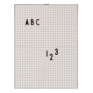 A4 Memo board - / L 21 x H 30 cm by Design Letters Grey