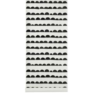Half Moon Wallpaper by Ferm Living White/Black