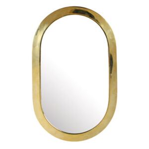 Medina Oval Wall mirror - / 19 x 30 cm by & klevering Gold/Metal