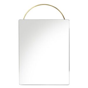 Adorn Small Wall mirror - 35 x H 53 cm / Brass by Ferm Living Gold/Metal