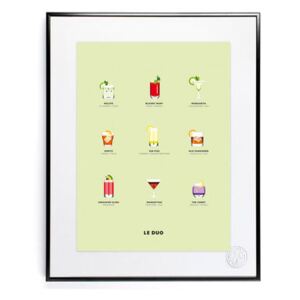 Le Duo - Cocktails Poster - 40 x 50 cm by Image Republic Multicoloured