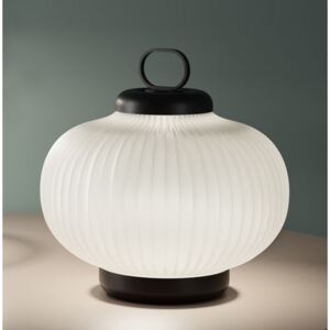 Kanji LED Table lamp - / Glass - H 39 cm by Fontana Arte White