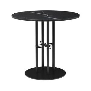 TS Column Round table - /Gamfratesi - Ø 80 x H 72 cm by Gubi Black
