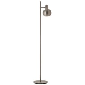 BF20 Single Floor lamp - / 1 adjustable lampshade by Frandsen Grey/Silver/Metal