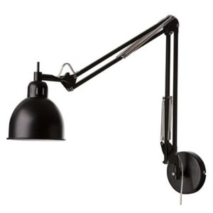 Job Wall light with plug - 2 articulated arms / L 78 cm by Frandsen Black