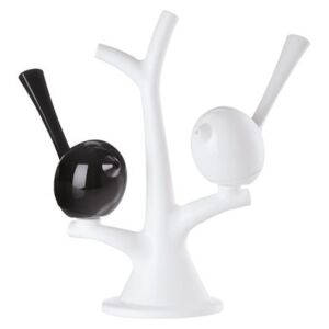 PI:P Salt and pepper set - Salt and pepper set with a tree by Koziol White/Black