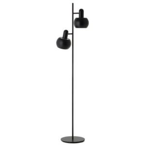 BF20 Double Floor lamp - / 2 adjustable lampshades by Frandsen Black
