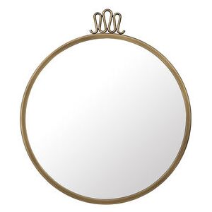 Randaccio Wall mirror - Gio Ponti / Ø 42 cm - Brass by Gubi Gold/Metal