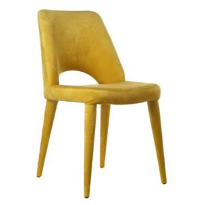 Holy Padded chair - / Velvet by Pols Potten Yellow