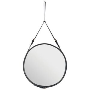 Adnet Wall mirror - Ø 70 cm by Gubi Black