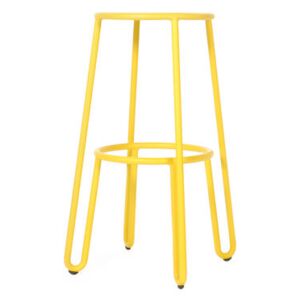 Huggy Bar stool - H 75 cm / Aluminium by Maiori Yellow
