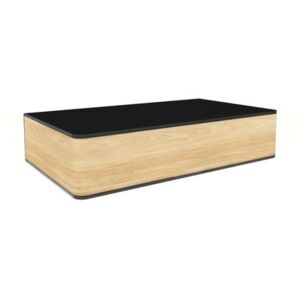 Portable Atelier Box - Moleskine by Driade - W 21 x H 44 cm by Driade Black/Natural wood