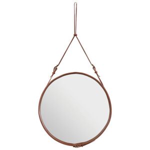 Adnet Wall mirror - Ø 70 cm by Gubi Brown