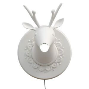 Marnin Wall light - Ceramic deer - Ø 43 x H 36 cm by Karman White