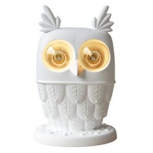 Ti-vedo Table lamp - Ceramic owl - H 41 cm by Karman White