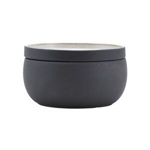 Ivy Small Box - / ceramic - Ø 15.5 cm by House Doctor Grey/Black