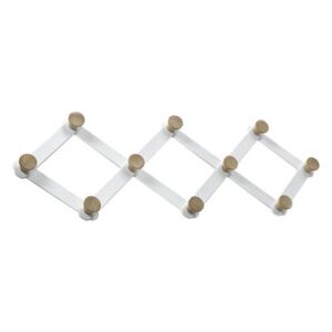 Daysign Wall coat rack - / Extendable – L 80 cm by Serax White/Natural wood