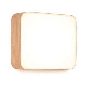 Cube Large Wall light - / LED ceiling light - 28 x 25 cm by Tunto Natural wood