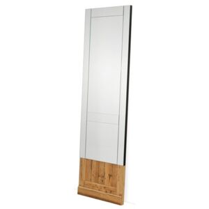 Don't Open Mirror - / W 60 x H 200 cm by Mogg Mirror/Natural wood