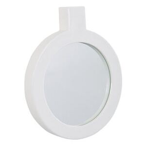Label Wall mirror - / L 24 x H 29,5 cm by Thelermont Hupton White