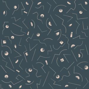 Constellation 2 Wallpaper - / 1 roll - Width 70 cm by Petite Friture Black