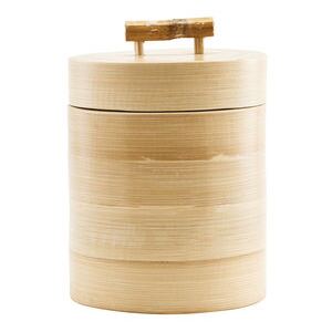 Bamboo Box - / Ø 12 x H 15 cm by House Doctor Natural wood
