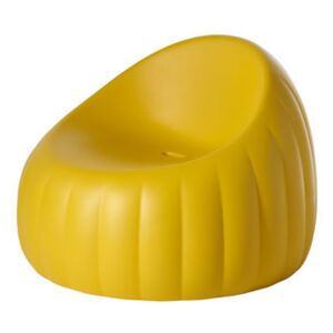 Pouf Gelée Lounge Low armchair - / Polyurethane foam by Slide Yellow