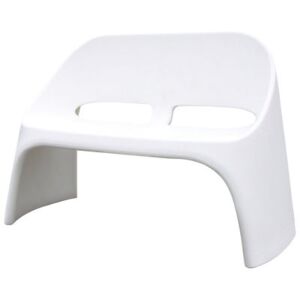 Amélie Bench with backrest - 2 seats by Slide White