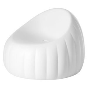 Pouf Gelée Lounge Low armchair - / Polyurethane foam by Slide White