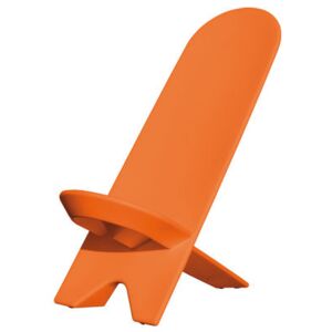 Palabra Low armchair - Plastic by Stamp Edition Orange