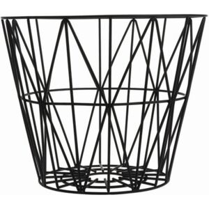 Wire Large Basket - Ø 60 x H 45 cm by Ferm Living Black